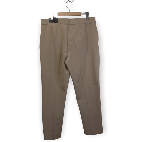BADGLEY MISCHKA High Rise Light TAN STRAIGHT LEG Dress Pants! Size 14! NWT! - Picture 7 of 7